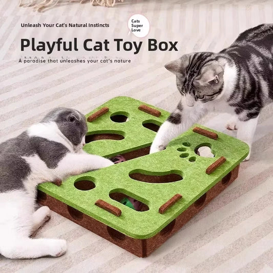 Compact Cat Treat Toy Puzzle for Small Spaces