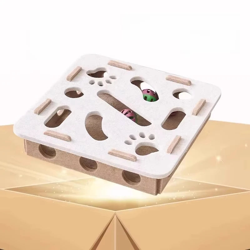 Multi-Functional Cat Treat Toy Puzzle Playhouse