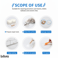 Ceramic Repair Compound – Tile, Tub & Floor Fix - Bitora