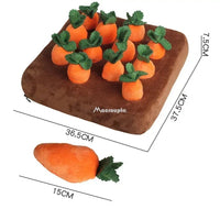 Dog Toys Snuffle Mat for Pet Plush Carrot Toy - Bitora