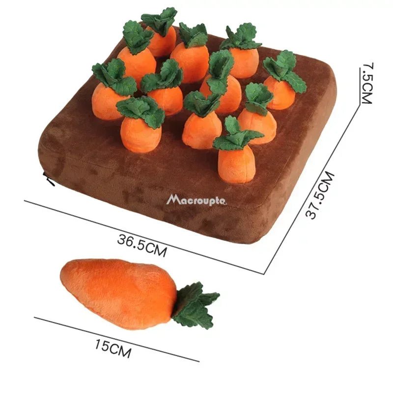 Dog Toys Snuffle Mat for Pet Plush Carrot Toy - Bitora
