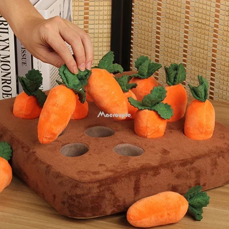 Dog Toys Snuffle Mat for Pet Plush Carrot Toy - Bitora