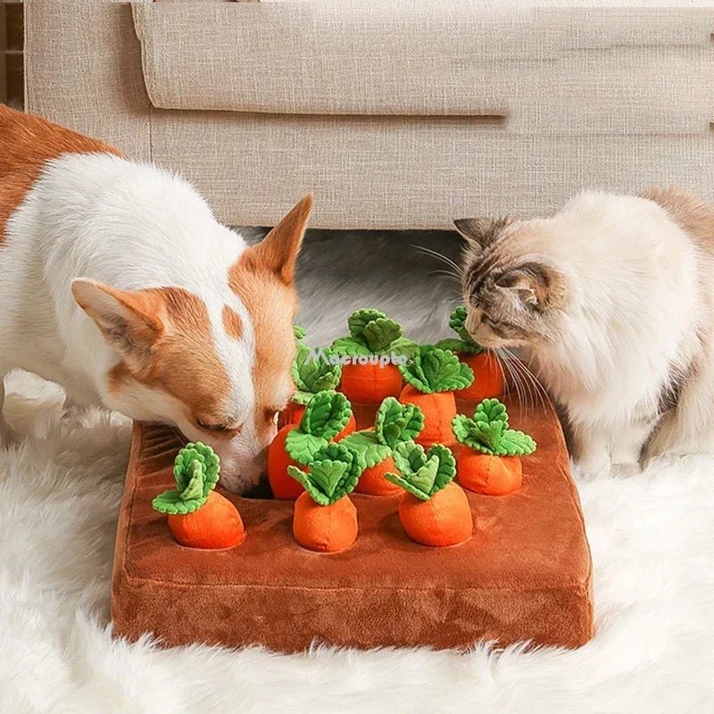 Dog Toys Snuffle Mat for Pet Plush Carrot Toy - Bitora