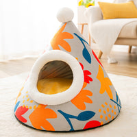 Cat Litter Furniture – Cozy Triangle Yurt House for Cats - Bitora