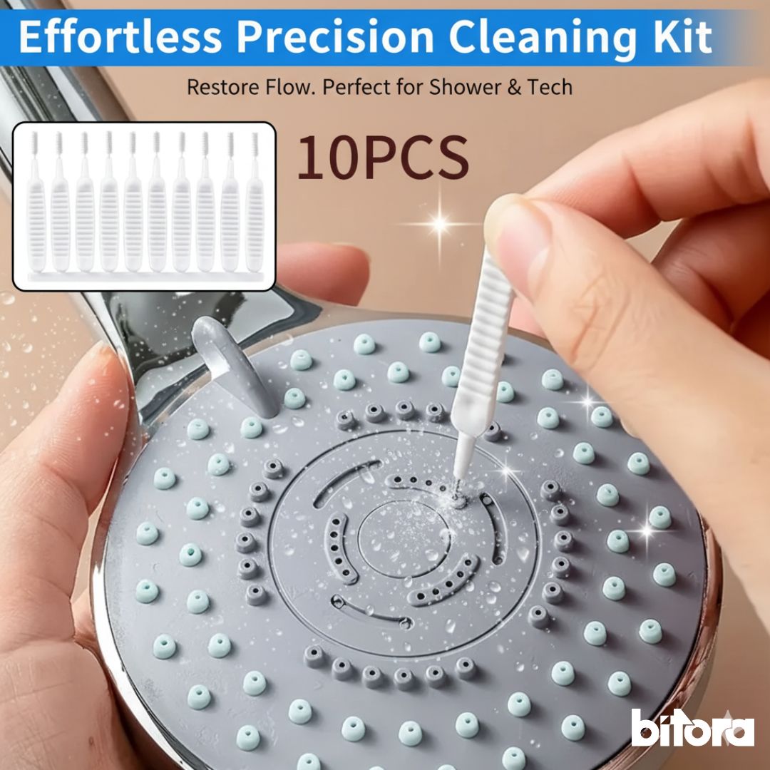 Shower & Phone Hole Cleaning Brush Kit (10pcs) - Bitora