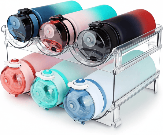 Water Bottle Organizer – 2 Pack Rack System - Bitora