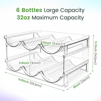 Water Bottle Organizer – 2 Pack Rack System - Bitora
