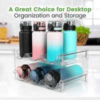 Water Bottle Organizer – 2 Pack Rack System - Bitora